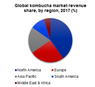 global kombucha market revenue share
